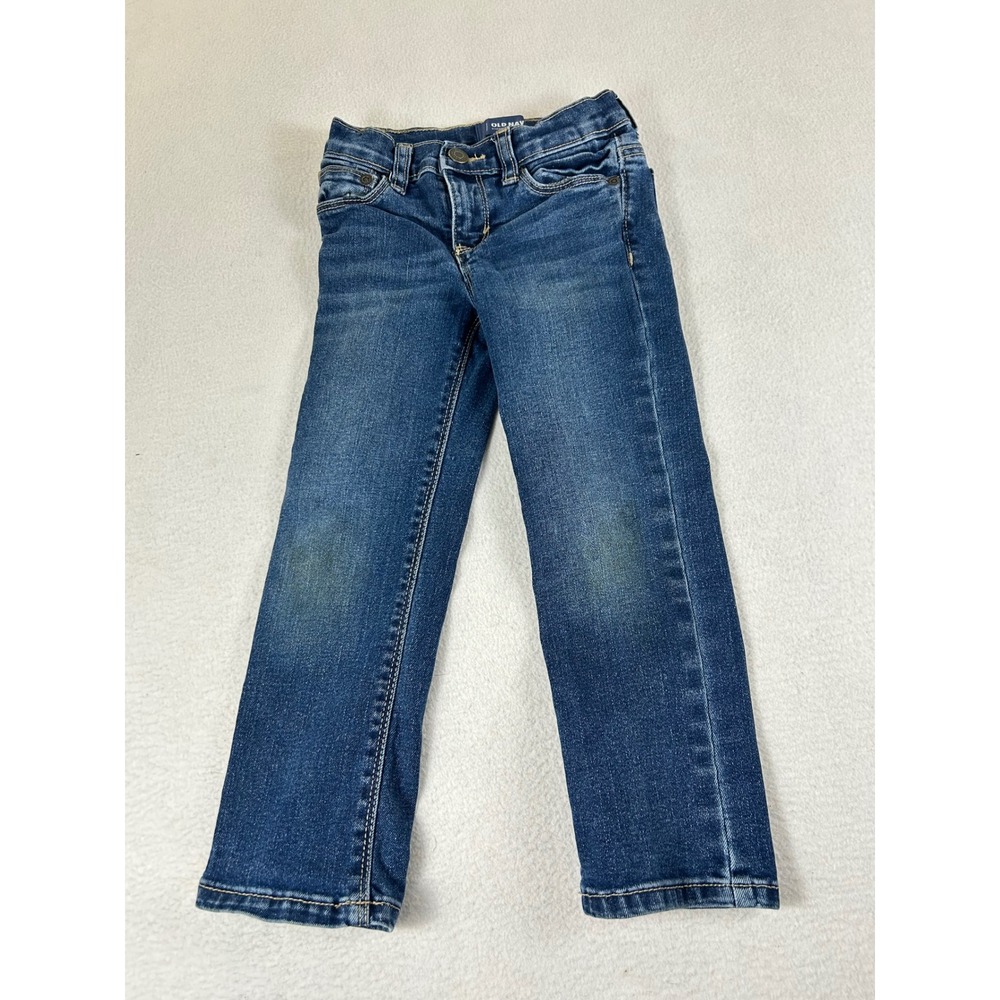 Old Navy Straight Jeans Girls 4T Blue Classic Everyday‎ Denim Pants